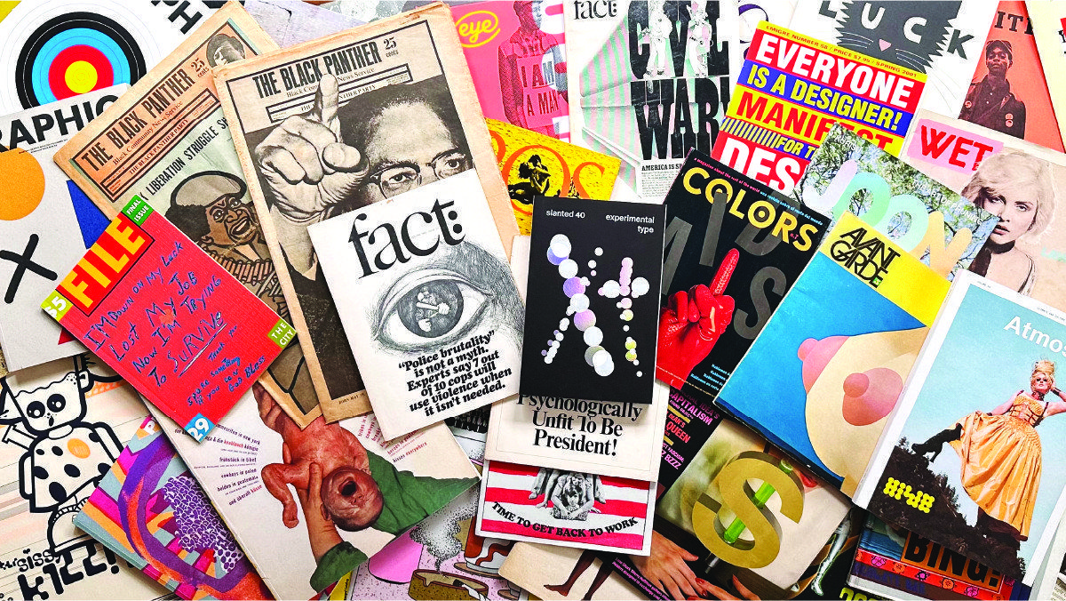 pile of design books and magazines